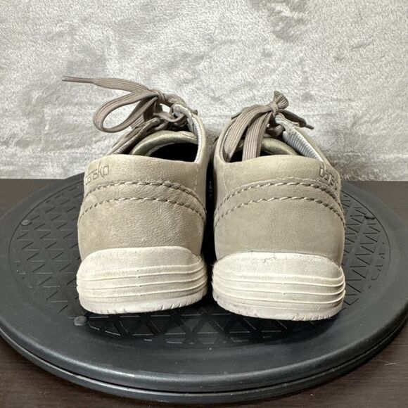 Dansko Leela Lace Up Sneakers Womens Size Eu 36 US 6 Taupe Tan Brown Nubuck - Picture 6 of 12
